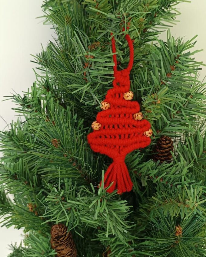 Adorno árbol rojo