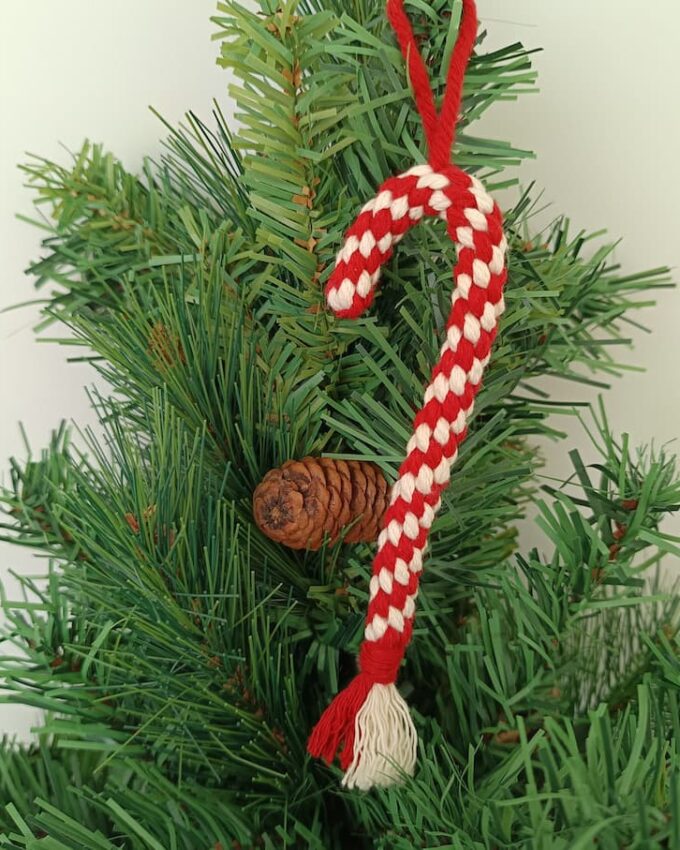 Adorno Navidad bastón de caramelo