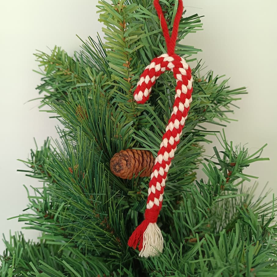 Adorno Navidad bastón de caramelo