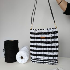 bolsos con alma: rayas macramé