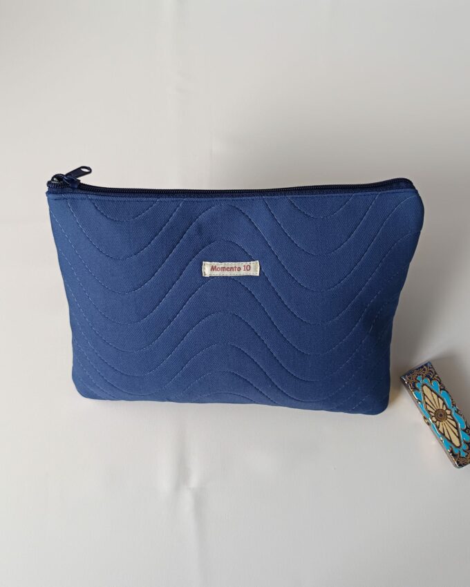 Neceser guateado azul marino