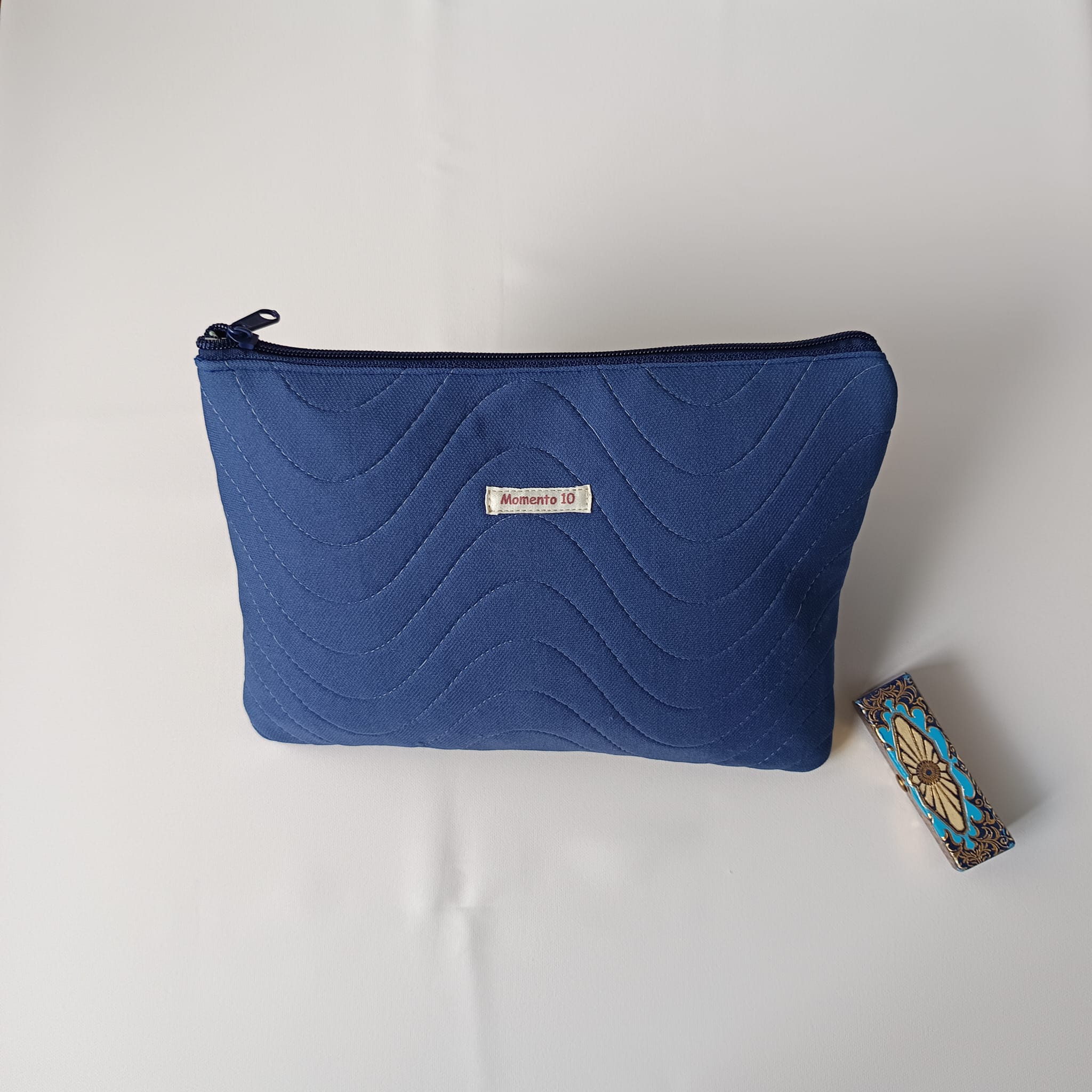 Neceser guateado azul marino